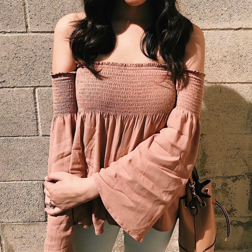 Off The Shoulder Blush Top